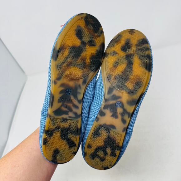 Rothy’s The Loafer Tide Pool Slip-On Flat Knit Blue Eco-Friendly Size 8 - Picture 10 of 13